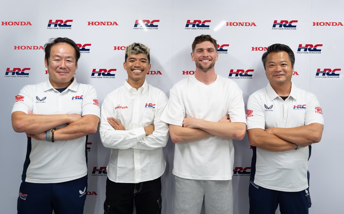 HondaRacingGLB's tweet photo. 🚨 NEWS! 🚨
@somkiat35 and @jakedixonracing will ride for @hrc_worldsbk in 2026!
#Honda #WorldSBK https://t.co/Fh3mW1C0s6