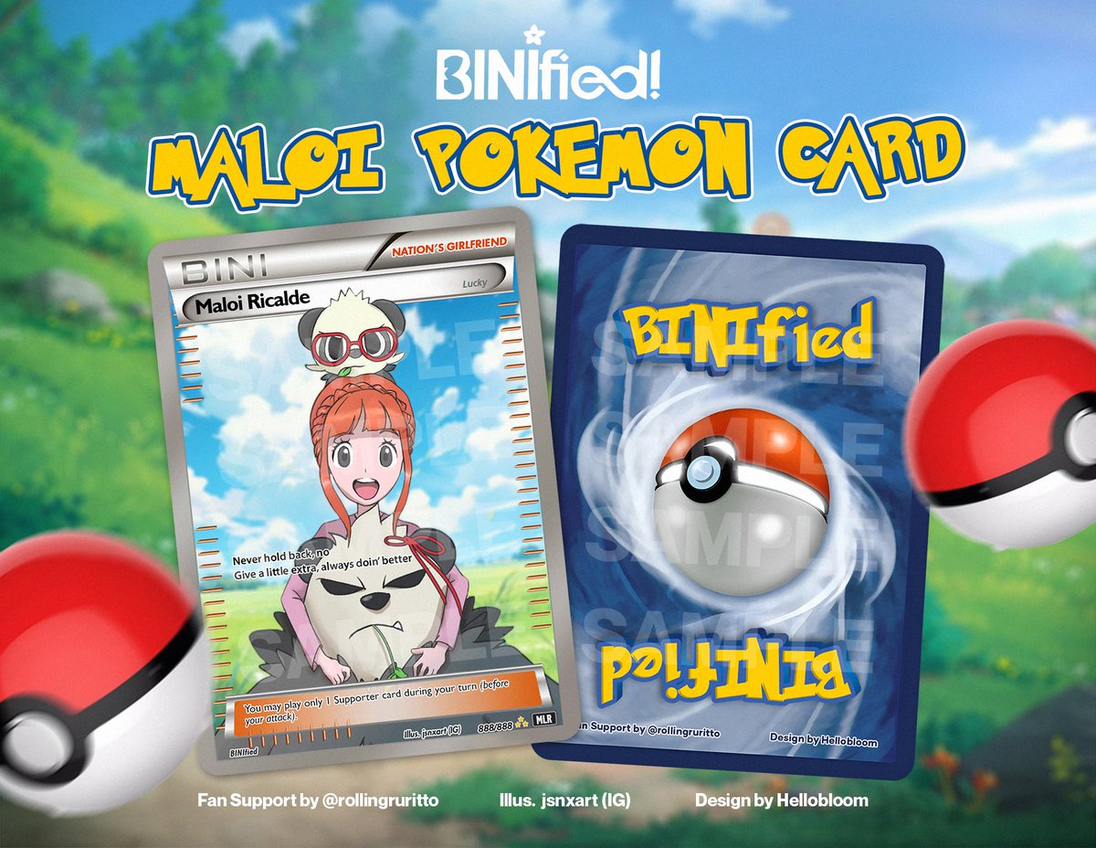 rollingruritto's tweet photo. Binified Fan Support Photocards
BINI X SAILORMOON
MALOI X POKEMON 

Fan Support by @rollingruritto
Designed by @hellobloom8 🌟

⭐ like &amp; rt (follow @StellarStacey13 for updates on loc)
⭐ Strictly 1:1 only (limited qty, random)
⭐ Open for donations (with donor perks) https://t.co/RQGTEIO8g0