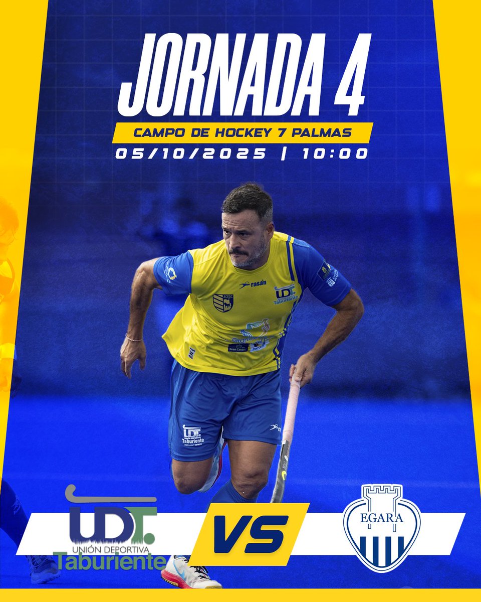 📆 Jornada 4 Chicos
⏰ 11:00 🇪🇸 10:00 🇮🇨
🏟️ Campo de Hockey 7 Palmas
🆚 Club Egara

—-----------------

📆 Jornada 4 Chicas
⏰ 12:45 🇪🇸 11:45 🇮🇨
🏟️ Campo de Hockey 7 Palmas
🆚 RC Polo

¡Domingo de hockey en casa! 🔥