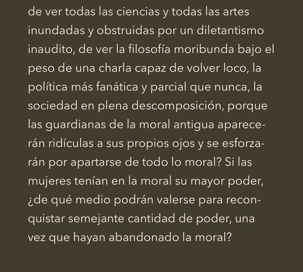 Nietzsche sobre los inconvenientes de la igualdad completa entre hombres y mujeres (en “Humano, demasiado humano “).