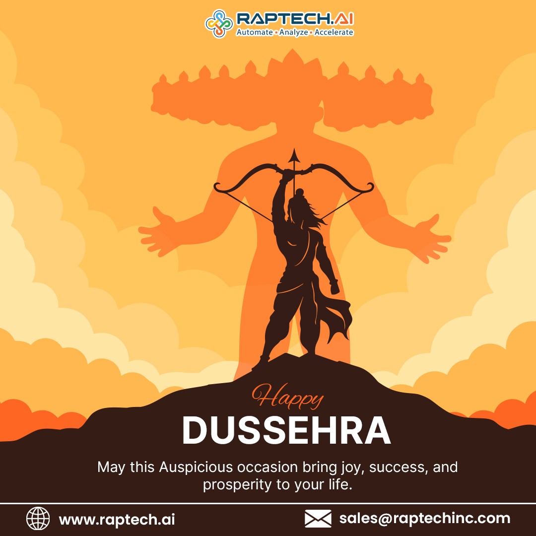 Raptech_AI's tweet image. ✨ Happy Dussehra from Raptech! ✨

On this auspicious day of victory of good over evil, may positivity, success, and prosperity light up your path.

Wishing you and your loved ones a joyful and blessed Dussehra. 🌸

#HappyDussehra #Raptech #FestivalOfVictory #CelebratingTogether