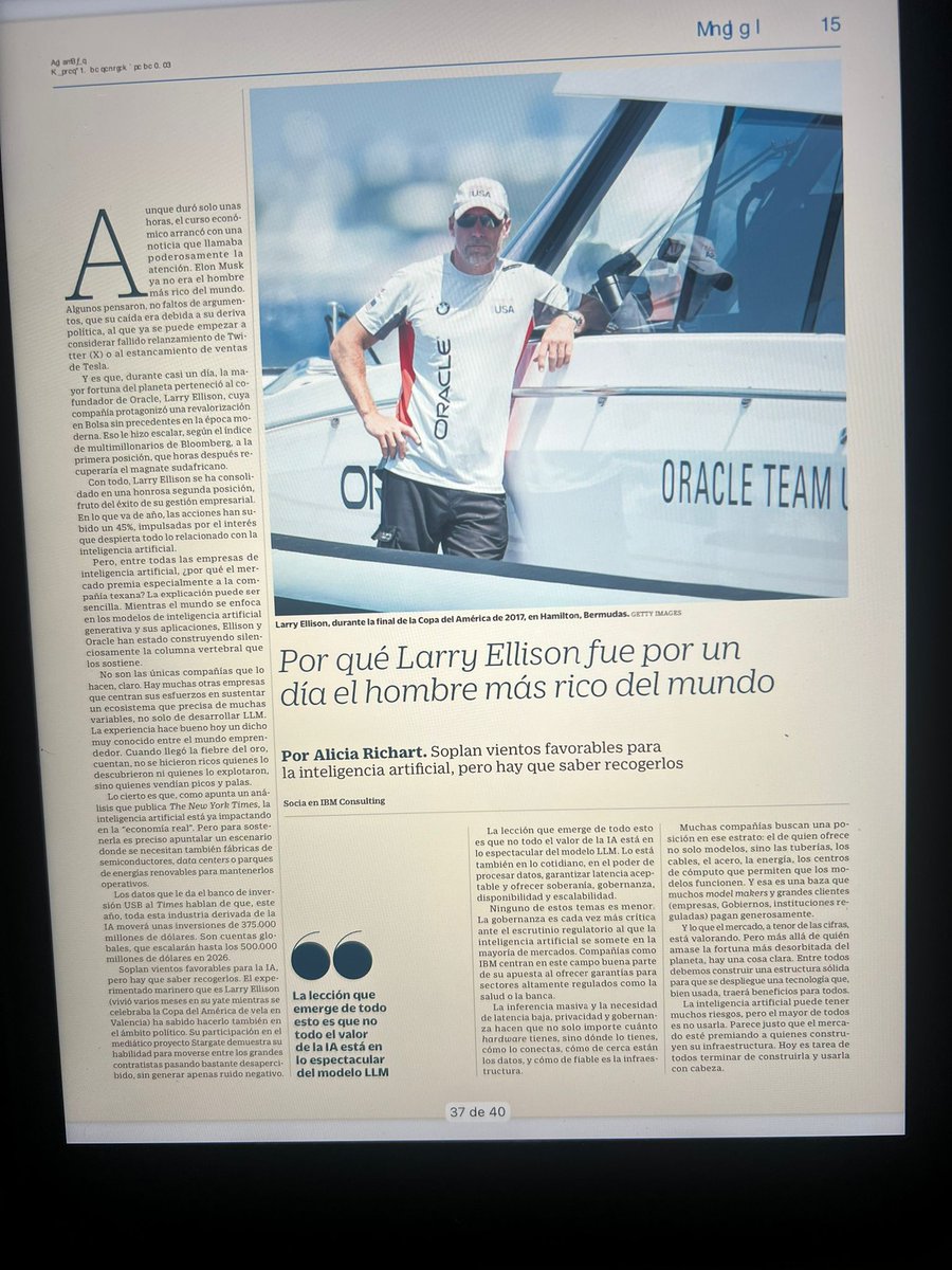 Hoy escribo en <a href="/CincoDiascom/">CincoDiascom</a> 

Por qué Larry Ellison fue por un día el hombre más rico del mundo