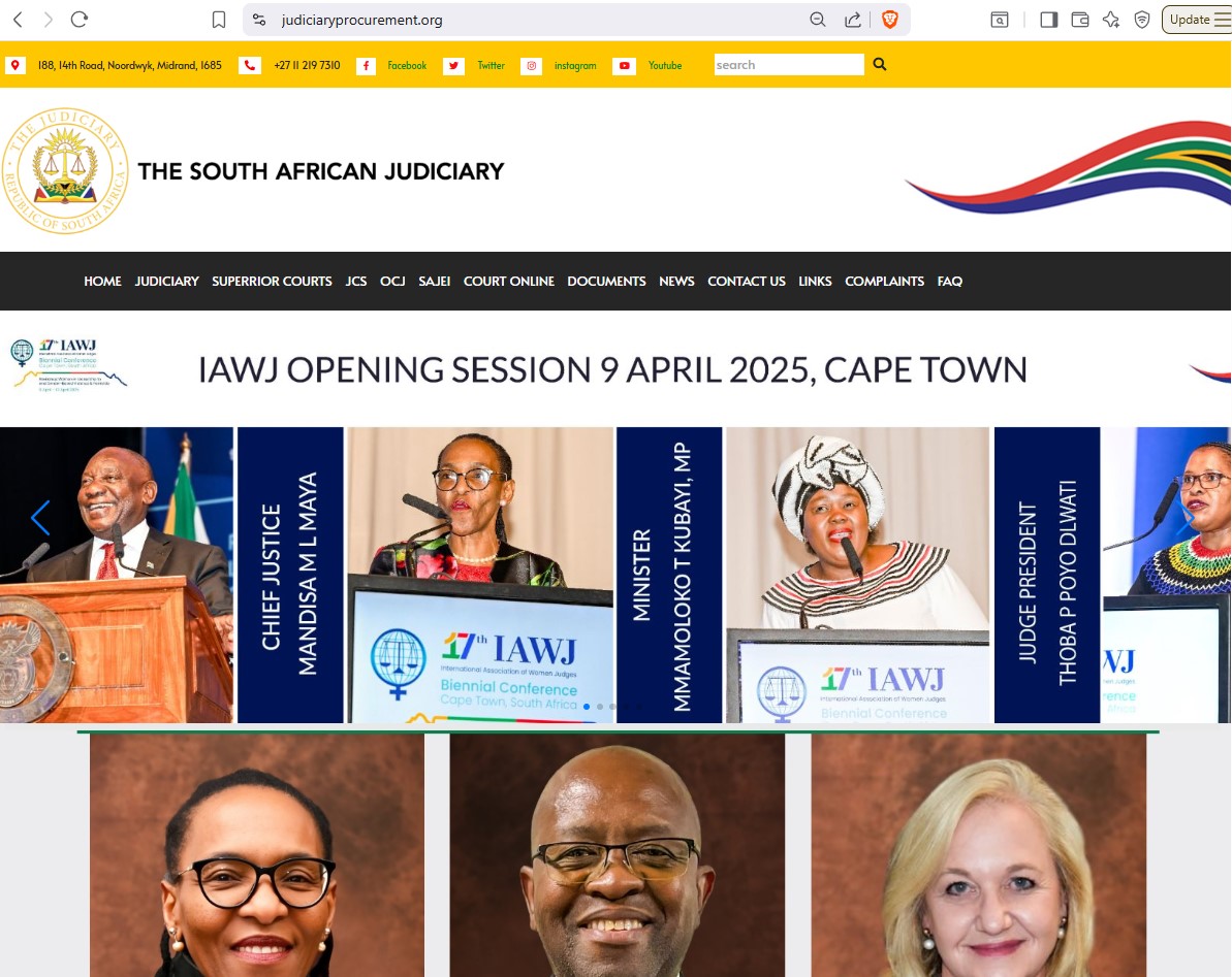 Some are not using South Africa's DNS system, yet linked and should be removed via rapid mitigation. 

//www.judiciaryprocurement.org  spoofing <a href="/OCJ_RSA/">RSAJudiciary</a>

So much for a Cybersecurity Bill.