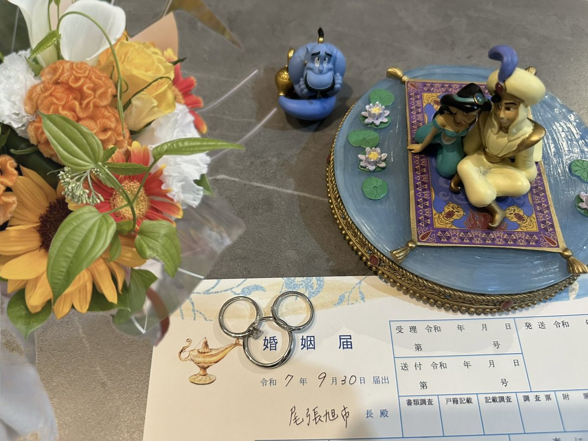 caramel_39's tweet photo. 2025.9.30

本日入籍しました事をご報告致します💍
これからも夫婦となった我々をよろしくお願いします！ https://t.co/iVKmEsDMs2
