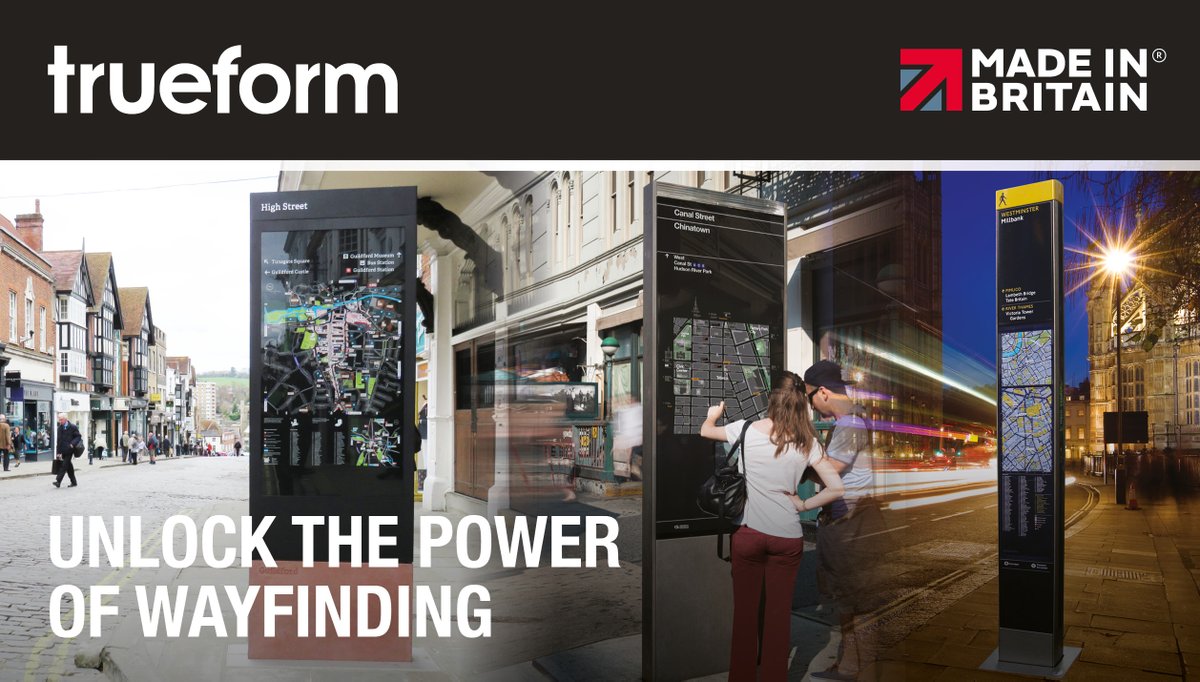 TrueformGroup's tweet image. Wayfinding is more than signage, it’s about accessibility, safety & sustainability.
Trueform designs durable, intuitive solutions that help towns & cities thrive.
#Wayfinding #SmartCities #UrbanMobility #Accessibility #SustainableTransport #Trueform