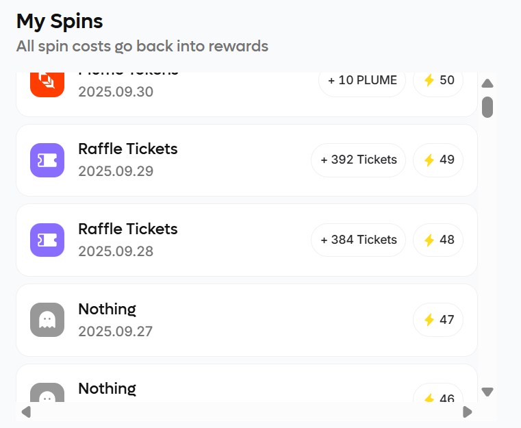 Phuongsiusiu's tweet photo. $Plume @plumenetwork
Ending a week of nothing and tickets 😂 
Lost my streak twice, so I'm only at a streak of 50. https://t.co/xOhmIAHw7v