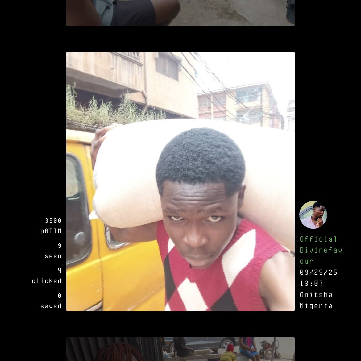 collective_memo's tweet photo. Yesterdayβs challenge winner from Onitsha, Nigeria π³π¬
#ShittyMonday
More memories on the Collective Memory app https://t.co/rhM3cKCK0a