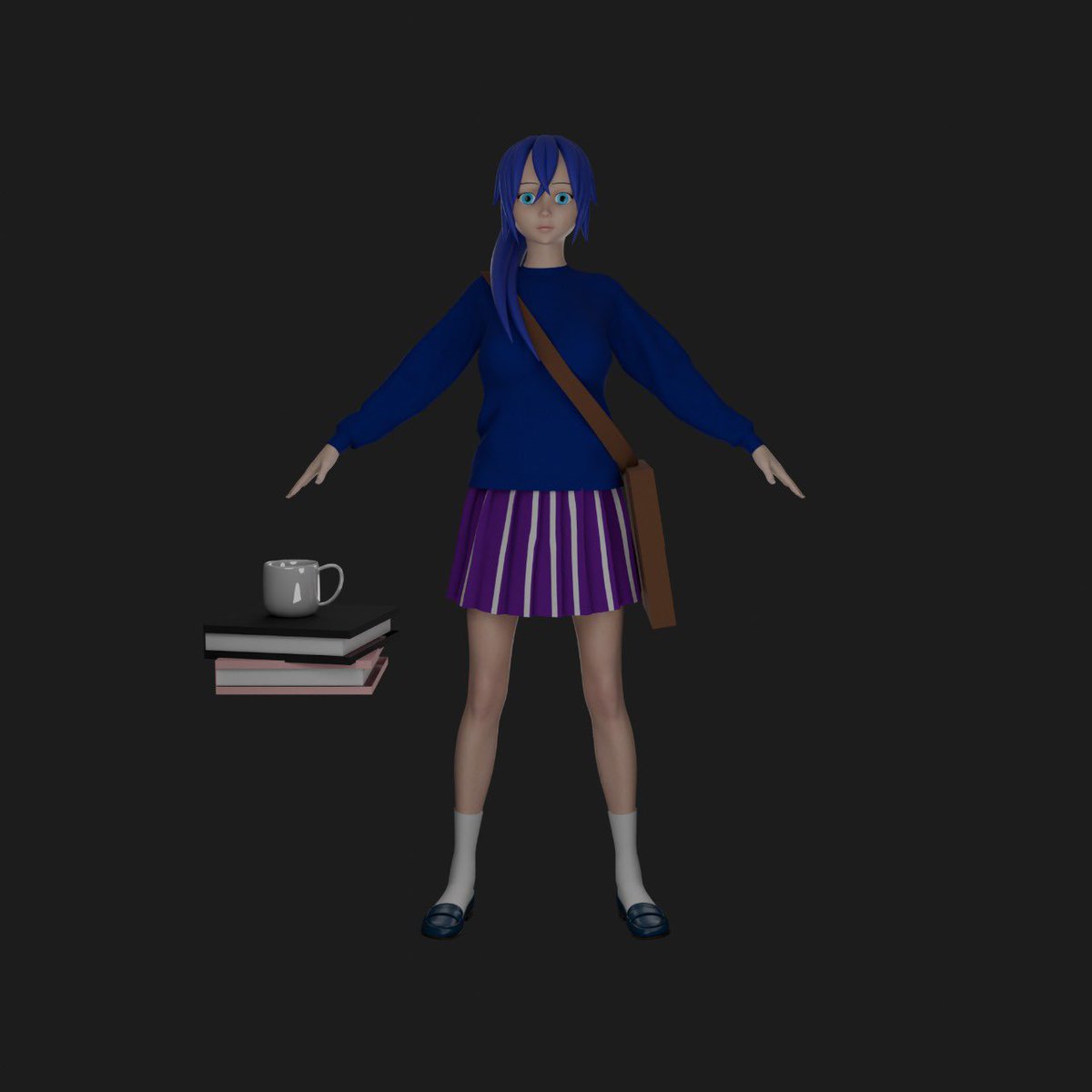 julie_envtuber's tweet photo. Been working on this 3D model lately ☕📚
Tried to keep a cozy academia vibe ✨ 
Would love to hear your thoughts!
Stay tuned for the rigging part soon

Commissions open!

#3DModel #ENVtubers #commissionsopen #Vtuber https://t.co/eJmTNwP3bU