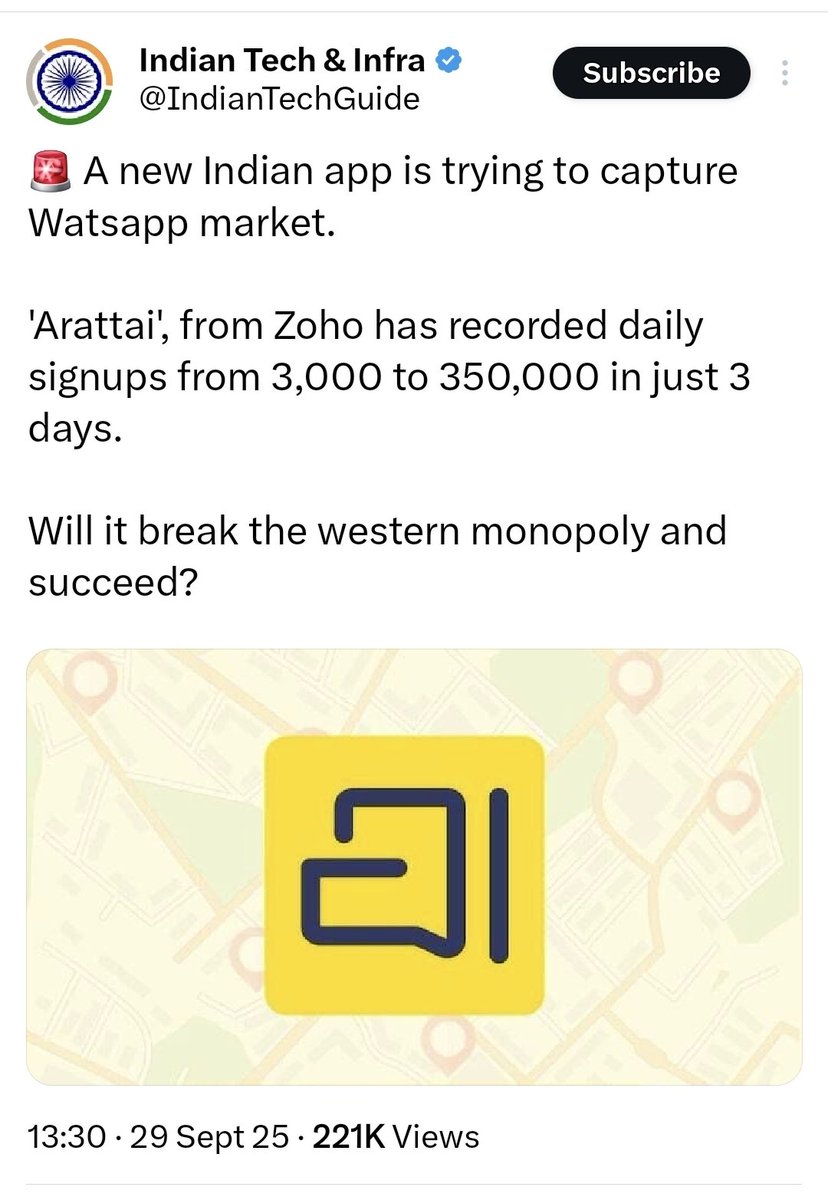 Shridhar vembu is also facing matrimonial cases. After separation he is performing nicely 👌
So never get worried while facing matrimonial cases ##FalseCases 

#ArattaiApp