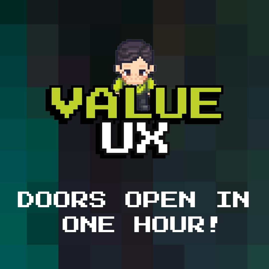 valueuxconf's tweet photo. Starting in 60 minutes! 🎯 Your unique Valueux Conference link should be in your inbox. Time to get ready! #Valueux https://t.co/mWKSGUQxtx