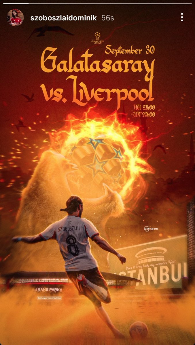 AnythingLFC_'s tweet photo. Dominik Szoboszlai on Instagram 💪 #lfc https://t.co/wqhR1ZSmFH