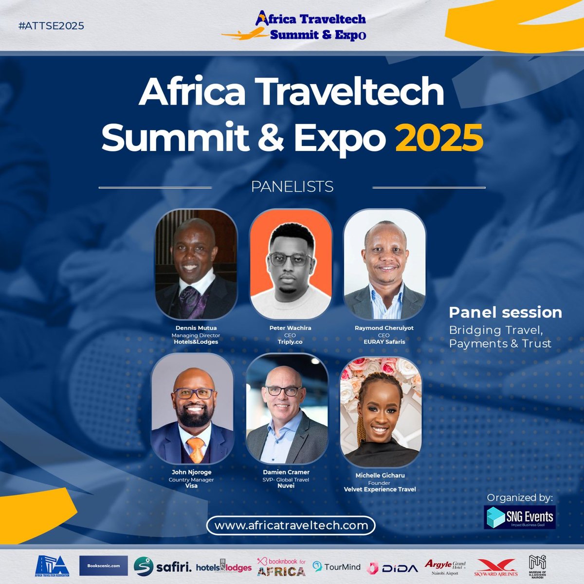 ToskKenya's tweet image. TOSK at the Africa Traveltech Summit &amp;amp; Expo 2025.

Panel: Bridging Travel, Payments &amp;amp; Trust*
 Secure cross-border payments
 Reducing fraud, building trust
 Fintech for traveler inclusivity

#TOSK #ATTSE2025