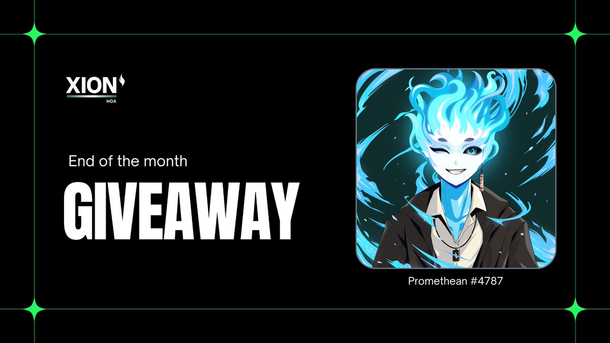 1x Promethean Giveaway.
(FP currently 15 $XION)

To enter:
1️⃣ Follow us <a href="/xion_nigeria/">XION Nigeria 🇳🇬</a> 
2️⃣ Like ❤️ + Retweet 🔁 this post
3️⃣ Tag 3 friends in the comments 👥

⏰ Winners will be announced in 48 hours.