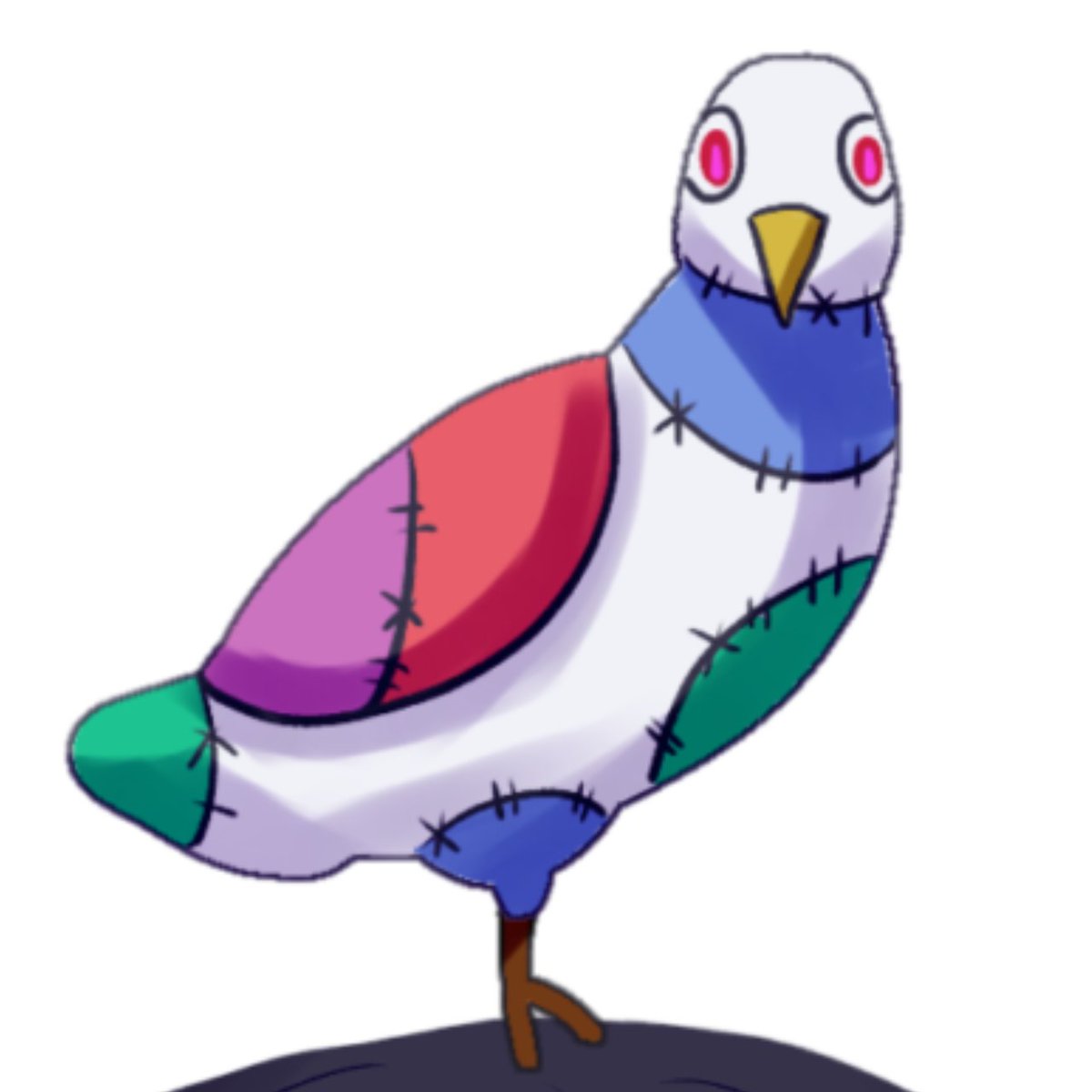 MakahushigiShow's tweet photo. 相棒のハトも一緒に描いてくれてありがとう。ハトもこんなに笑顔で喜んでいるよ。 https://t.co/O2HhUgEIxR