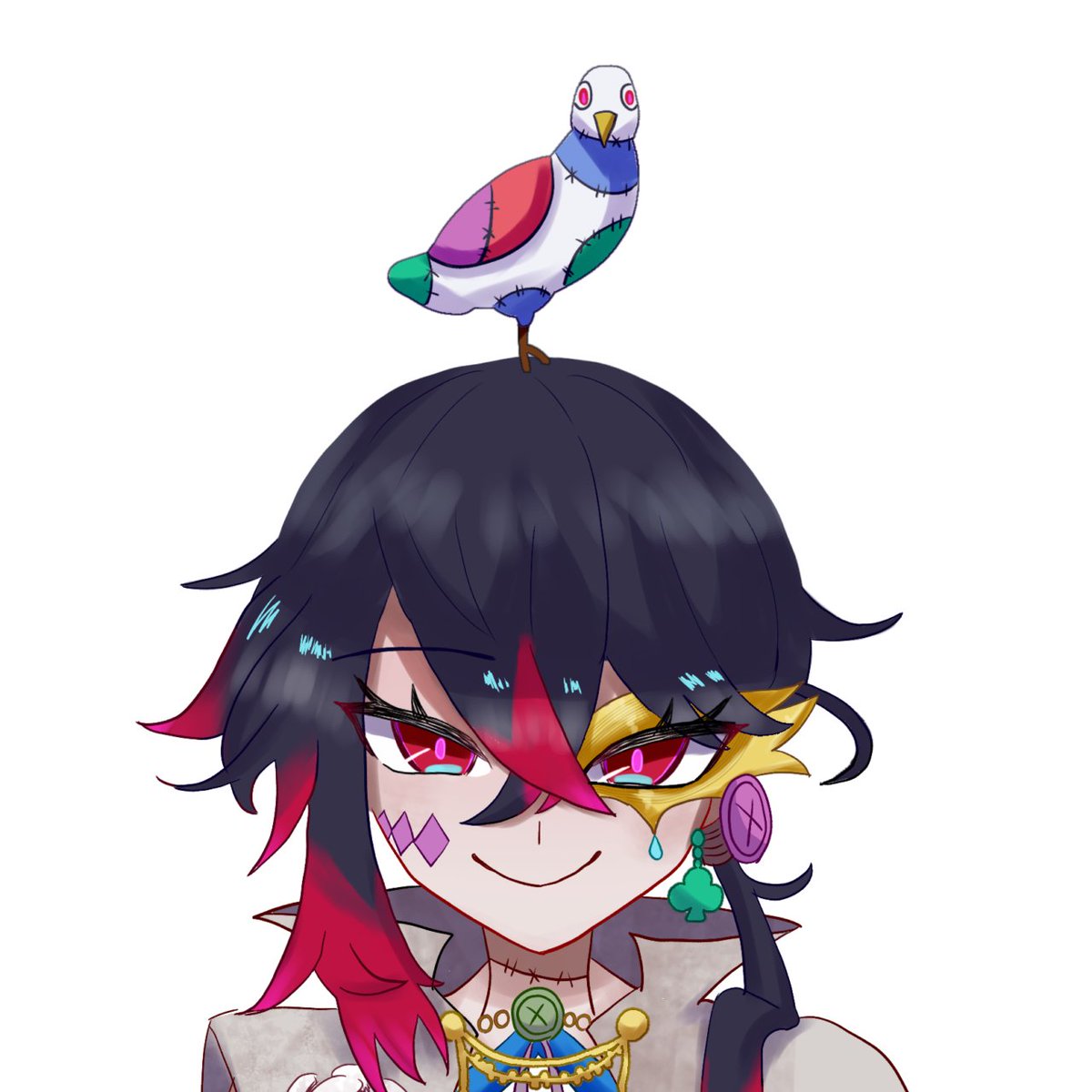 MakahushigiShow's tweet photo. 相棒のハトも一緒に描いてくれてありがとう。ハトもこんなに笑顔で喜んでいるよ。 https://t.co/O2HhUgEIxR