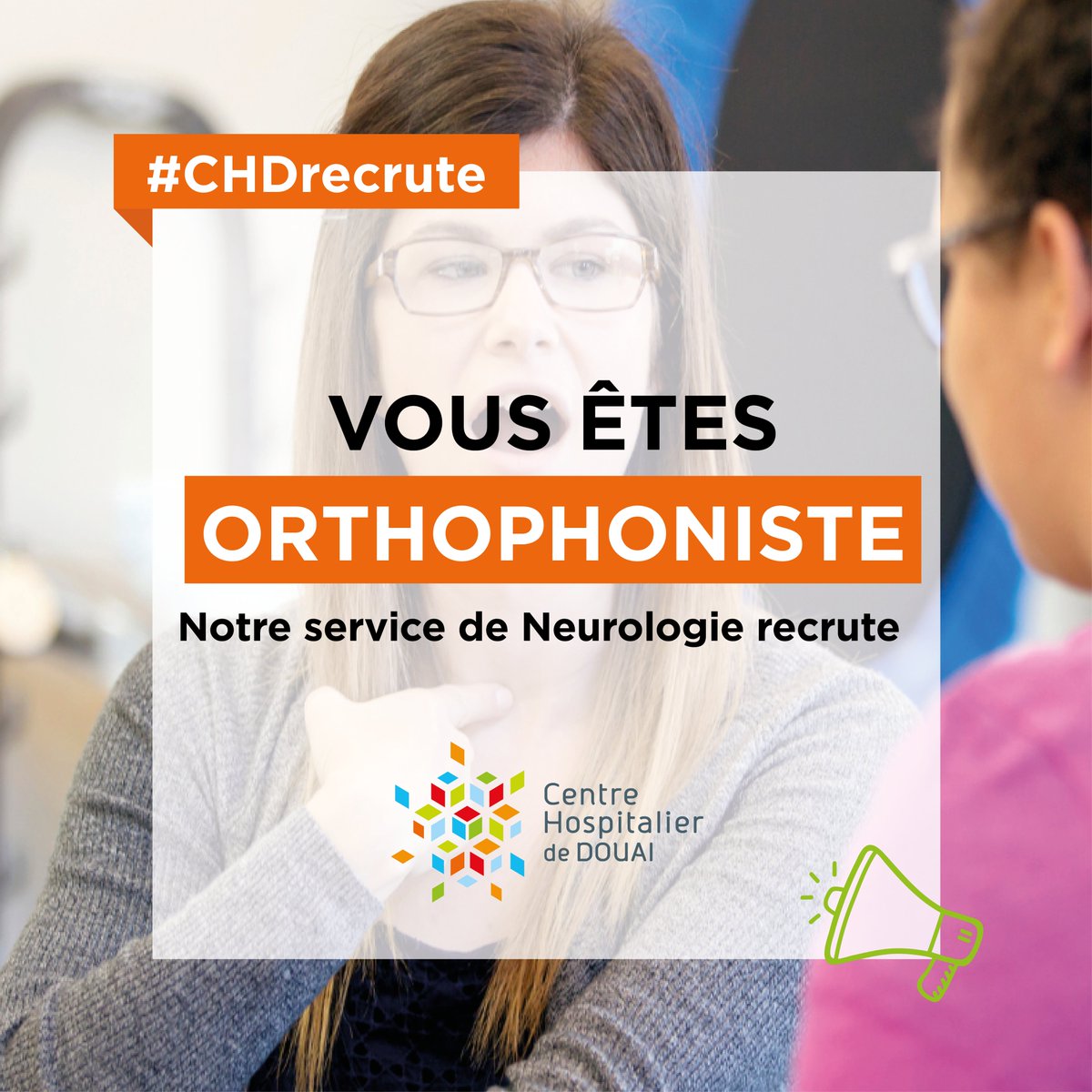 📢 Le Centre Hospitalier de Douai recrute !

🗣️ Vous êtes Orthophoniste ?
Rejoignez le service de Neurologie du CH de Douai et mettez vos compétences au service de la prise en charge des patients 💙

📎 Plus d’infos et candidature en ligne :
🔗 ch-douai.fr/professionnel/…
