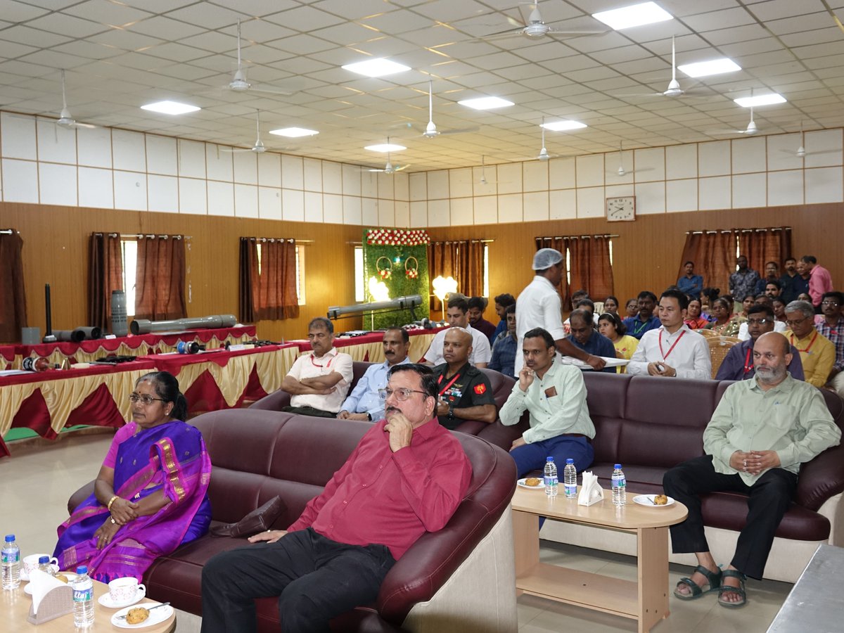PRO_HEPF's tweet photo. HEPF, a unit of Munitions India Ltd, organized an exhibition on 30 Sept 2025 at HEPF Recreation Club on the occasion of MIL Raising Day celebrations, showcased a range of Anti-Tank Ammunitions and Anti-Submarine Naval Rockets to the general public.
#MILRaisingDay #HEPF https://t.co/cMhWZbZpDd