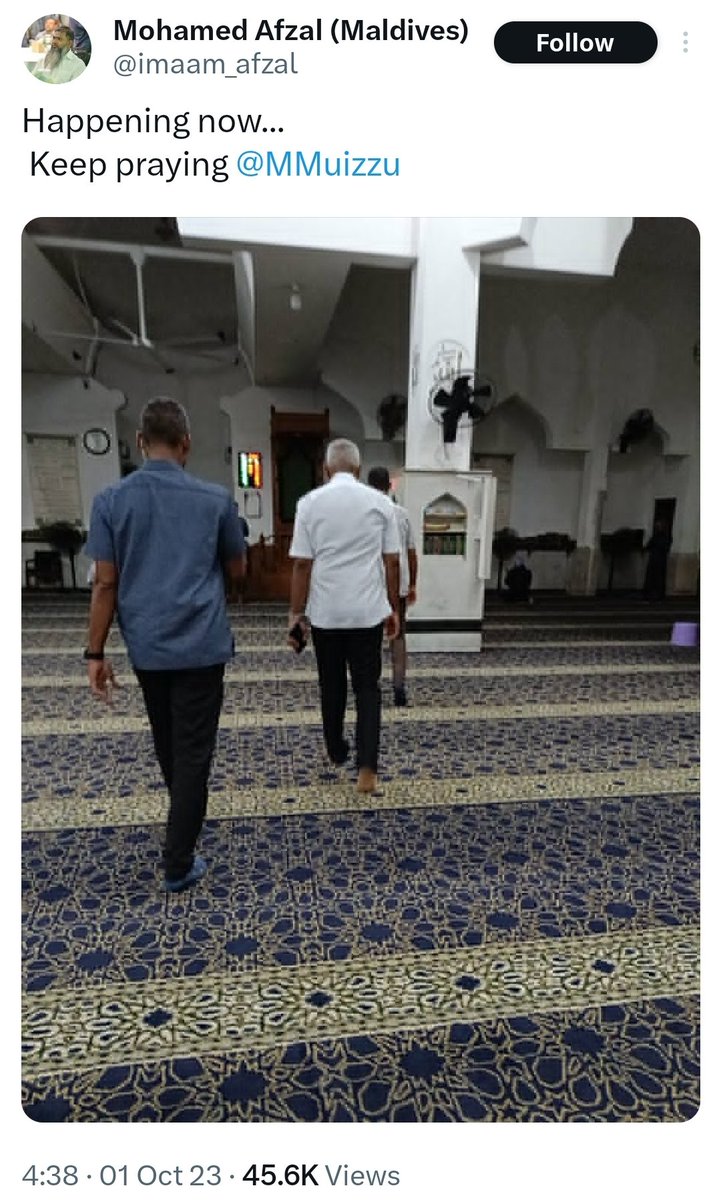 Addey_33's tweet photo. މިއަދު ފަތިހުވެސް ސެކިޔުރިޓީ ވެހިކަލްތައް ނެރުވާ ހުކުރު މިސްކިތަށް އެމްއެންޑީއެފްގެ ސެކިޔުރިޓީން ފޮނުވާ ހަދާފައި ފަތިސް ނަމާދަށް ރަސްގެފާނު ނިކުމެވަޑައިނުގަންނަވާ.

އެންމެފަހުން ޤަތަރަށް ފުރި ދުވަހު ފަތިހުވެސް ސެކިޔުރިޓީ ނެރިފައި އެބޭފުޅާ އޮންނެވީ ގަނޑުވަރުކޮޅުގައި

@ibrahimjanab https://t.co/96Nt1Xbx5F