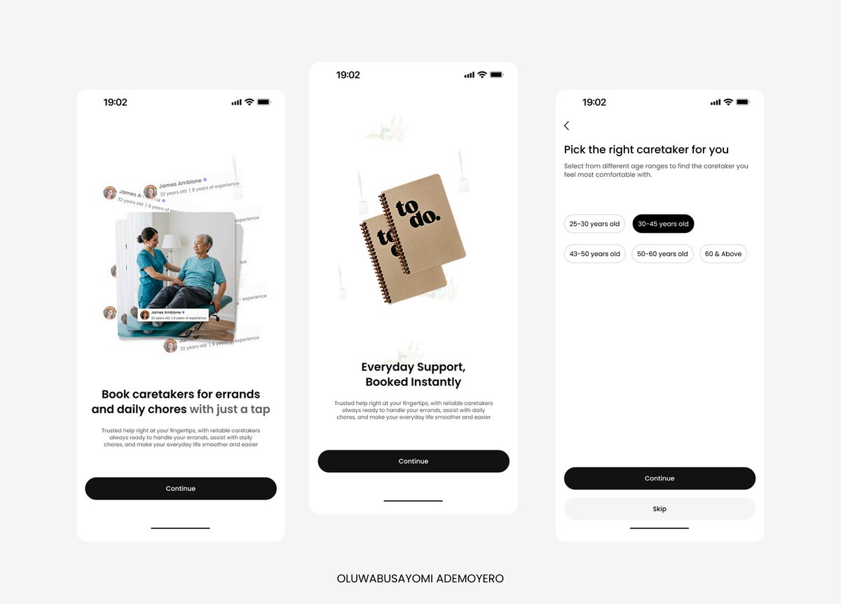 Onboarding screens 🫰