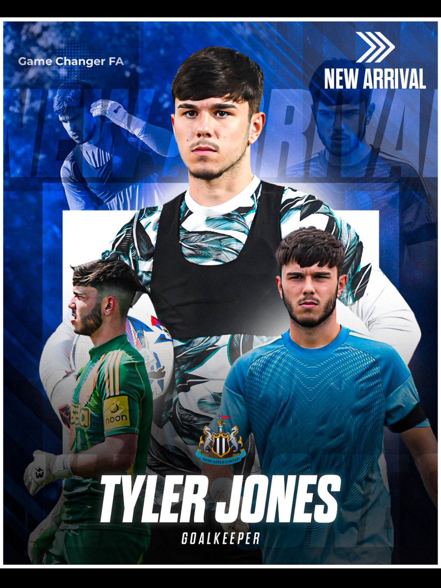 🌟 **WELCOME TYLER JONES!** 🌟

Thrilled to announce Newcastle United's exceptional 17-year-old goalkeeper has joined Game Changer Football Agency! 

Welcome to the agency , Tyler! 🧤⚽

 #TylerJones #Newcastle #NUFC #football #soccer