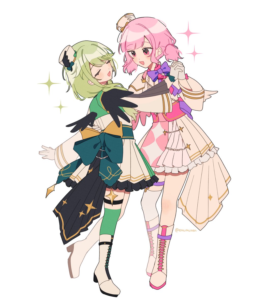 Their new paid outfit is sooooo cute…🥹
#えむねね 🍬🤖