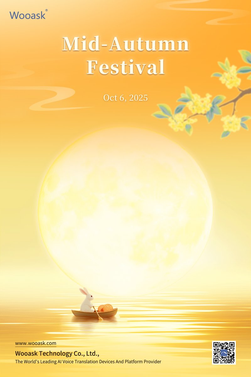 🌕 Wishing you a joyous Mid-Autumn Festival!
As the moon shines brightest, may your days be filled with warmth, happiness, and cherished moments with loved ones. ✨

#MidAutumnFestival #Happiness #FamilyTime