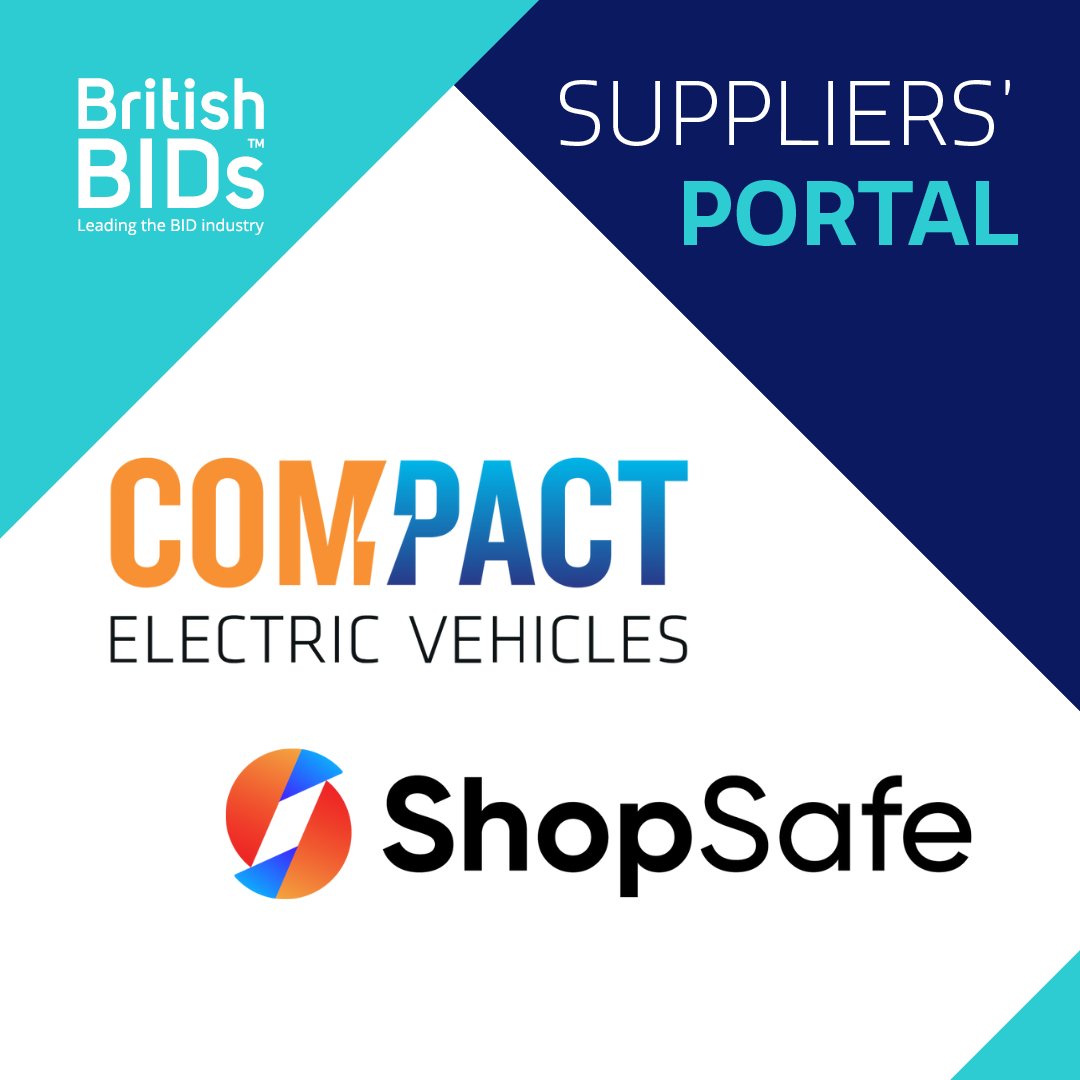 Say hello to a new supplier—and one you may already know! 👋

🔌#CompactElectricVehicles
🛡️<a href="/ShopSafeCRIME/">ShopSafe</a> 

Find out more:
🔗britishbids.info/services/suppl…

#BritishBIDs #SuppliersPortal #BusinessImprovementDistricts #ElectricVehicles #ElectricBikes #Security #SmartRadio #RetailCrime