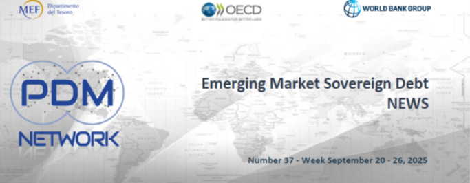 📣The Emerging Market Debt  News - Weekly Newsletter n. 37, 2025 -🗓️ Week September 20-26
  is now available here👉shorturl.at/VnNGw
📝Subscribe to our newsletters 
 👉bit.ly/495cxJG
#publicdebt #sovbonds #EmergingMarkets
<a href="/MEF_GOV/">MEF</a>
<a href="/OECD/">OECD ➡️ Better Policies for Better Lives</a>
<a href="/WorldBank/">WorldBank</a>