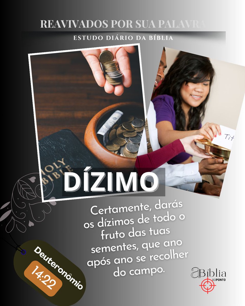 prwalmeida's tweet photo. rpSp - Dt14 | #Dizimo
“Deus estabeleceu o sistema do dízimo para sustentar a obra do evangelho. O dízimo deve ser considerado sagrado. Ele pertence ao Senhor. Esse foi o plano de Deus desde o princípio, e não pode ser mudado sem acarretar ruína espiritual.”
(Conselhos Sobre Mordomia, p. 69)
#aBibliaAoPonto