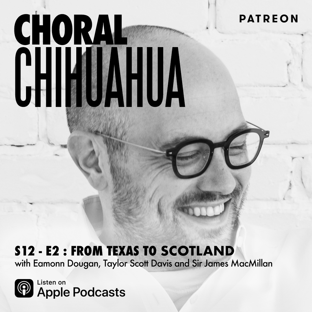 polyphonicfilms's tweet photo. It's #ChoralChihuahua time... this week, ahead of @TheCumnockTryst host @ejdougan is joined by @jamesmacm and @TaylorScDavis to talk composing and community #Insights #music @AppleClassical 

🎧Listen where you get your podcasts or via 👉 https://t.co/ApX2FjlTtu https://t.co/ARqo8Gbrfg