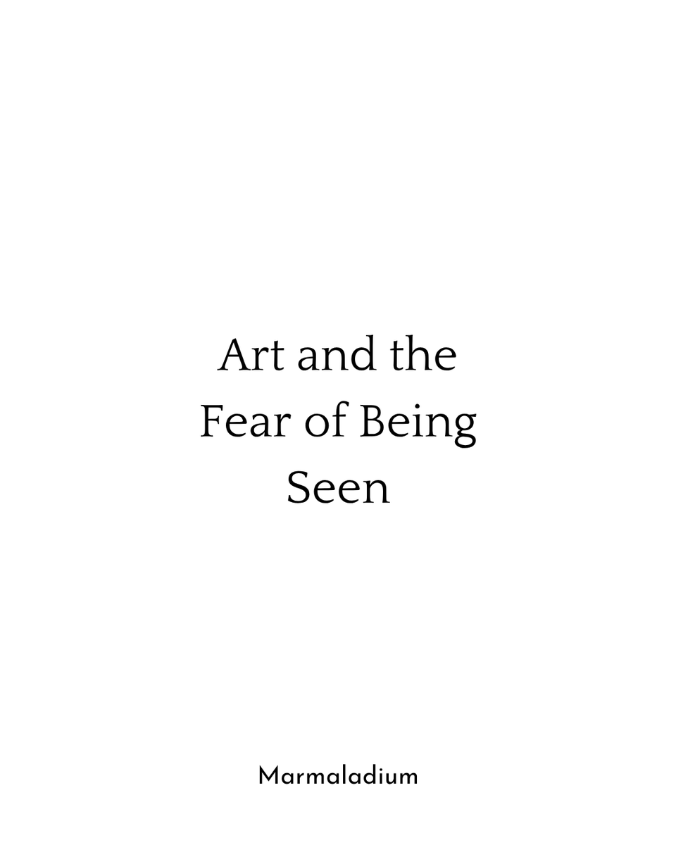 caratsasuke's tweet image. Art and the fear of being seen.

🔗 Substack: open.substack.com/pub/marmaladiu…

#WritingCommmunity #writing #contemplative #nonfiction