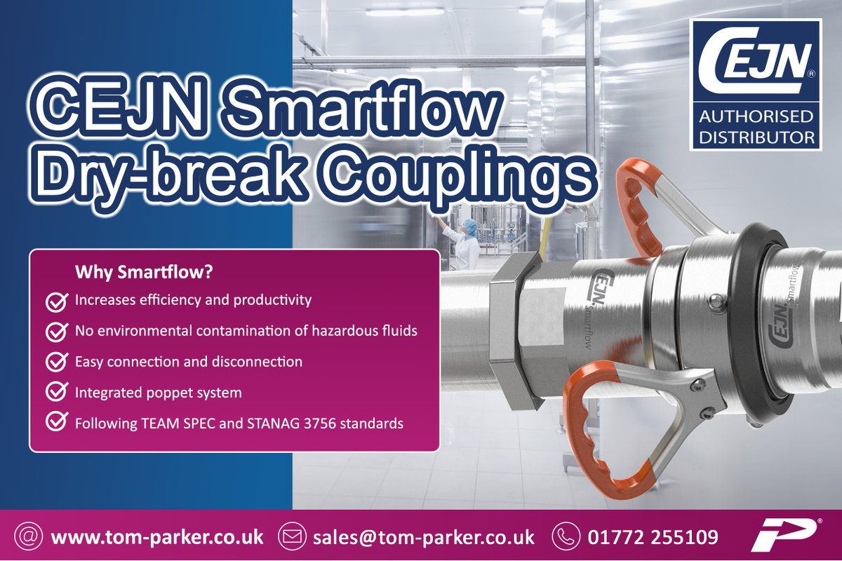 Smartflow dry-break couplings: Efficient, cost-saving, safe, &amp; eco-friendly! Ideal for AdBlue, chemical dosing, thermal units, &amp; IBC filling. Rated to 25 bar, in aluminium or stainless steel with FDA-approved o-rings. bit.ly/4nbnCAb #Engineering #UKManufacturing