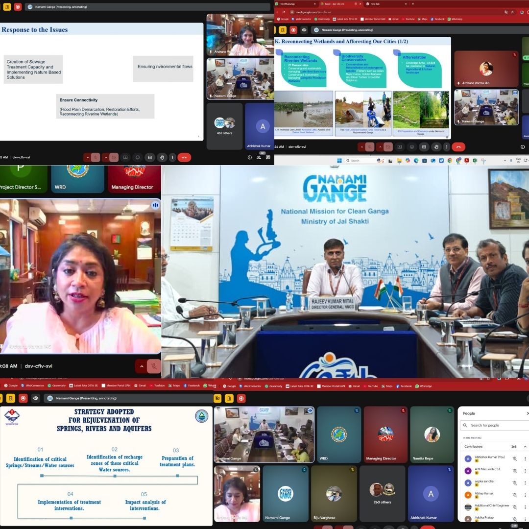 4th Thematic Workshop hosted by NMCG “Rejuvenation of Rivers &amp; Springs” with States shared models-U’khand (springs) Maha (river quality) Sikkim (climate resilience) Raj (wetlands) Nagaland (basin planning) UP (small rivers); jointly reviving rivers &amp; springs for  #SujalamBharat!