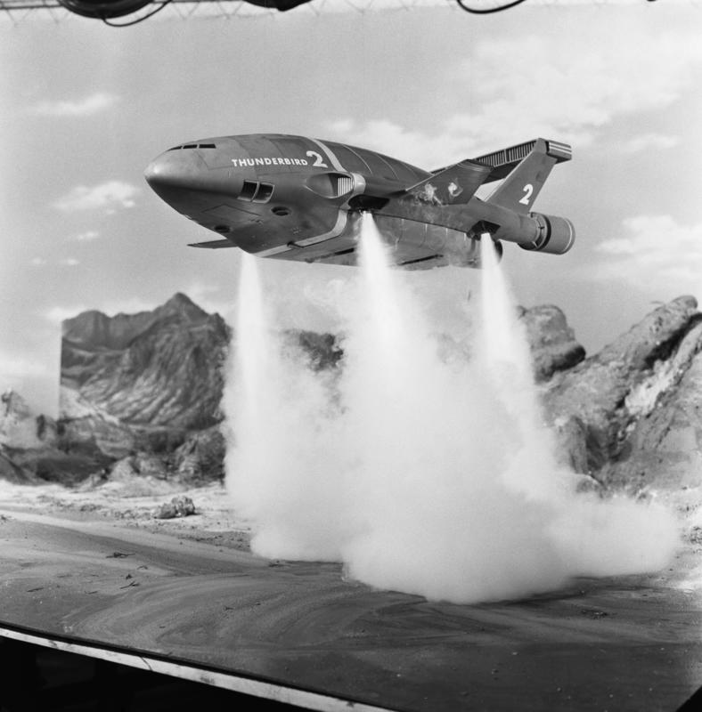 60 years ago today Thunderbirds aired for the first time on ATV blasting off from the Slough Trading Estate where it was filmed to destinations around the world. George Greenwell of The Mirror was invited to the studio shortly after the programme launched #mirrorpix #Thunderbirds