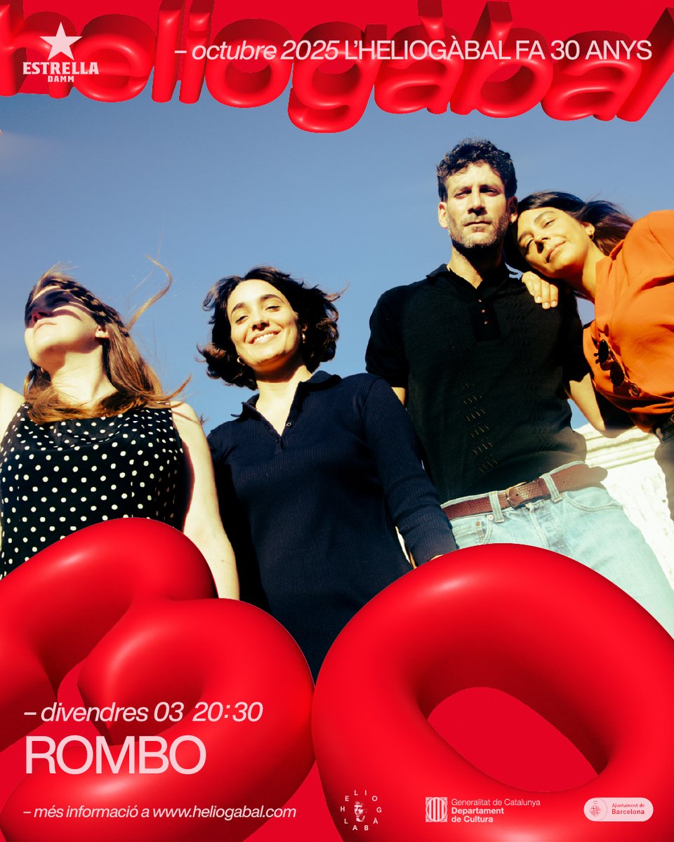 🍾Amigues, ens veiem divendres per celebrar els 30 anys de l'Heliogàbal. Moltíssima il·lusió. Moltíssima emoció.

🎟️link.dice.fm/KAJNWypRwWb?sh…