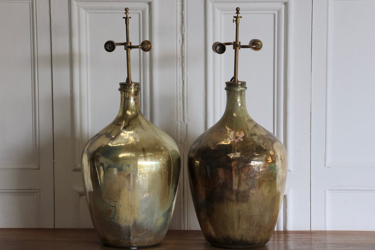 BrownriggUK's tweet photo. Large Pair of 19th Century Mercury Glass French Bottles Adapted as Table Lamps

https://t.co/MPWhulDWt5

#tablelamps #antiquetablelamps #pairoflamps https://t.co/PqaIBn0Ag6