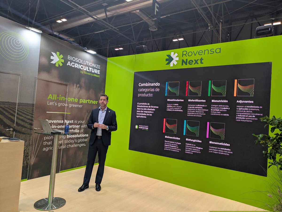 RevistaMercados's tweet photo. @Veganicnature @FruitAttraction ↪️ Estamos con @RovensaNext en @FruitAttraction para conocer su campaña global #biosolutionizeagriculture
"Somos el socio que se necesita para atacar el salto hacia las #biosoluciones" https://t.co/KMMqTvC295