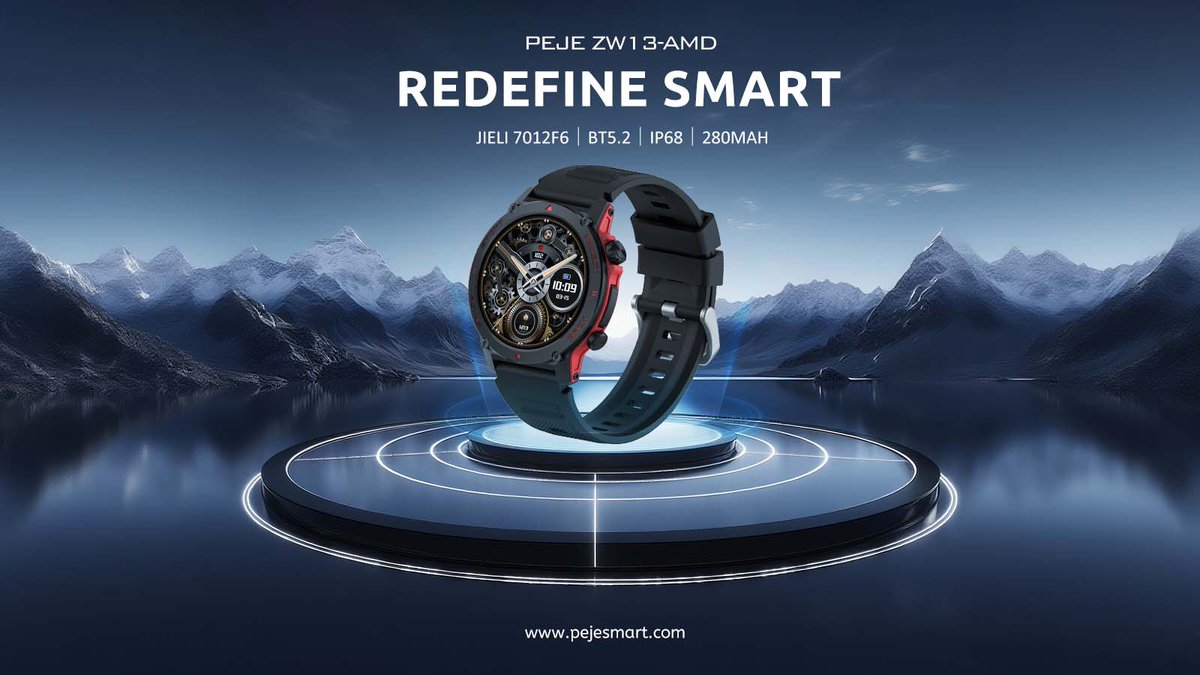 pejeglobal's tweet image. ⌚️ZW13-AMD is here! Your all-weather sports partner!
🔗Link:pejesmart.com/products/peje-…

🚀Core Highlights:
✅7-day long-lasting battery
✅Large 1.43-inch screen
✅IP68 waterproof
✅Heart rate and activity monitoring
#Smartwatch #ZW13AMD #TechWithStyle #Fitnesstracker #pejeglobal…