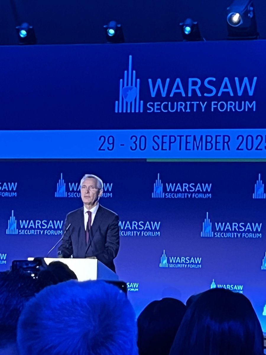 We should still commit to #Ukraine being member of #NATO. It is the most credible security guarantee, says <a href="/jensstoltenberg/">Jens Stoltenberg</a> at #WSF2025 #WeAreNATO