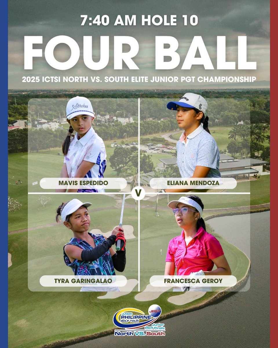 PhilGolfTour's tweet image. THIS IS HOW WE LINE UP 👊

#JuniorPGTinLaguna #TeamNorth #TeamSouth #ICTSIGolf
