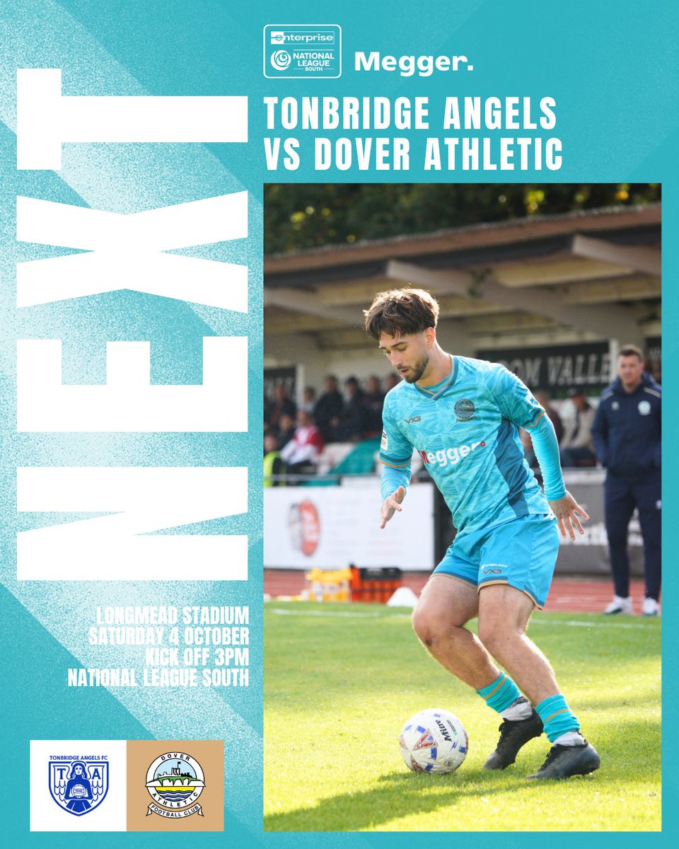 🔜 𝗨𝗣 𝗡𝗘𝗫𝗧

Kent Derby against the Angels.

🆚 Tonbridge Angels
🏟 Longmead Stadium
🗓️ Sat 4 Oct, 3pm
💷 Adult £18 / Conc £15 / U18s £8 / U12s Free (This match is segregated. Entry is by ticket only.)

Preview 🔗- doverathletic.com/news/up-next-t…

#DAFC | ⚪⚫️