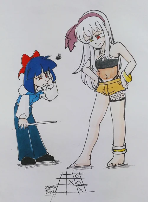 地母神だとガイアとティアマトがツートップだと思うの。で、イザナミ、女媧と続く、的な? 天日昇さん( )ちのガイアちゃんさんと。美人さんは描いてて愉しいですね?