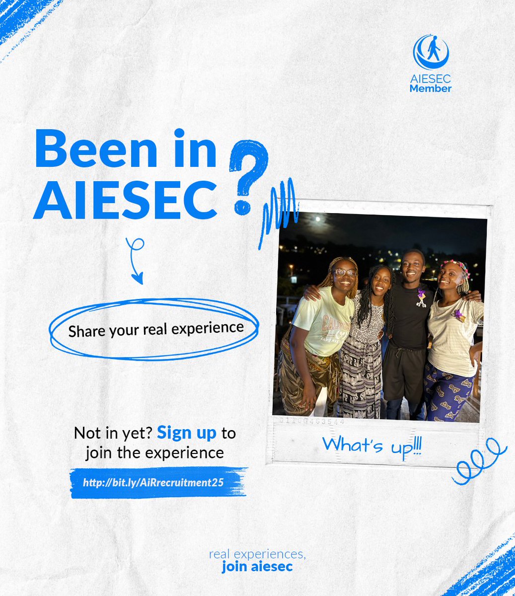 AIESECRWANDA's tweet photo. With AIESEC, it’s an immersive experience. From the challenges that shape us into leaders to real connections made!✨️
It’s never about the perfection, it’s about being #JustReal.
Ready to be a part of this journey? Get in fast: https://t.co/YnqM72royW https://t.co/9Q4yyz6T7z