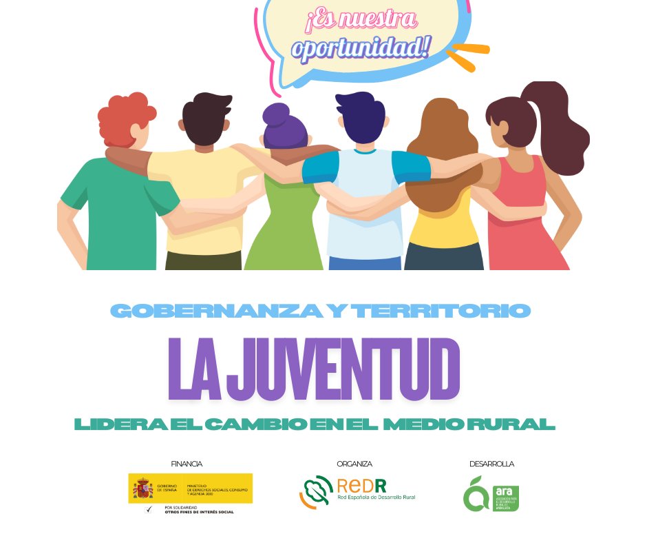 Si estás en una asociación juvenil rural, esto te interesa⇣⇣

¿Quieres participar en las decisiones que afectan a tu territorio?

🙋🏻‍♀️Súmate al proyecto "Gobernanza y territorio: la juventud lidera el cambio en el medio rural" de <a href="/redespanola/">REDR</a>
Adelante👉 tinyurl.com/267m89pk