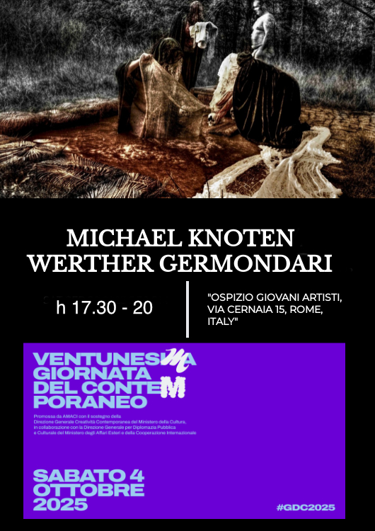 Sabato dalle 17.30 alle 20 #GiornataDelContemporaneo #GDC2025 <a href="/AMACI_musei/">AMACI</a> #finissage #contemporaryart 'Doppia' personale #soloexhibition Michael Knoten <a href="/WGermondari/">Werther Germondari</a>