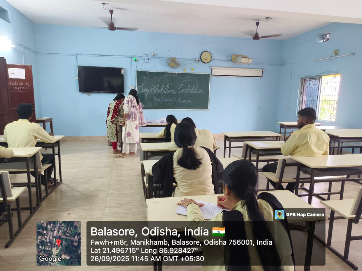 CTEBalasore's tweet photo. A Swachhata Awareness Competition was organized at CTE, Balasore on 26th September 2025 as part of the ongoing “Swachhata Hi Seva Parv”. Students actively participated by presenting their ideas, poems, songs, posters, and speeches.
@DHE_Odisha
@ncte_official
@OdishaOshec https://t.co/dsfBLyzK9S