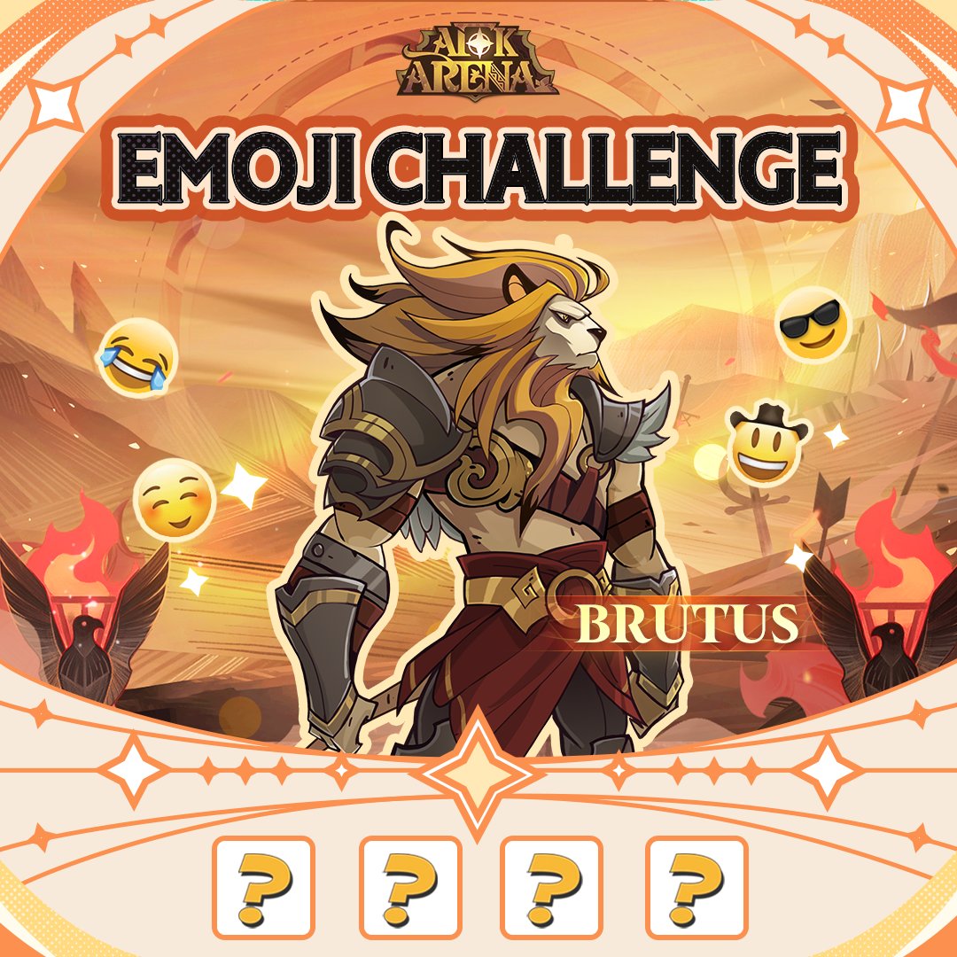 Can you describe Brutus using only 4 emojis?! 🦁
💎 Rewards: the Top 3 most fun, creative (or cursed 😈) submissions will earn 1,000 Diamonds each!

📅 Submission time: Oct 9–16 (8AM UTC)

📌 Rules:
1. Pick 4 emojis that best represent Brutus
2. Add one sentence to explain your