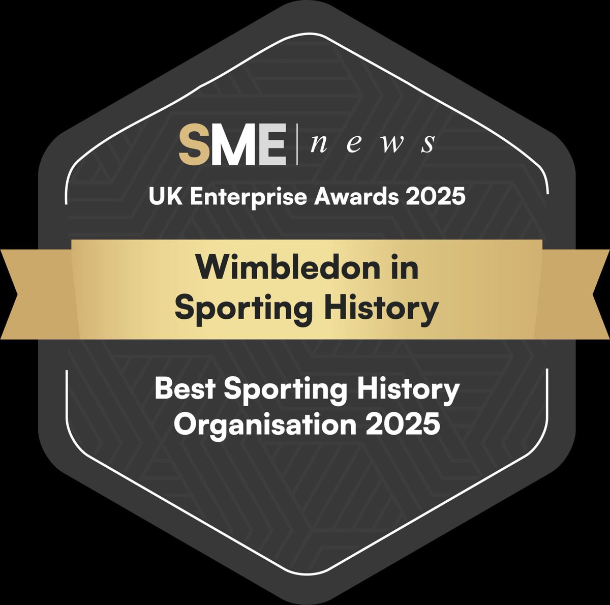 KentWomble's tweet photo. As well as National Sporting Heritage Day, @in_wimbledon also celebrated being named the UK’s Best Sporting History Organisation in the 2025 SME Enterprise Awards. Thank you to everyone who helped us win that. (We’re going to need a bigger Museum!) 🔵🟡 #NSHD2025 https://t.co/w3kcD41v0N