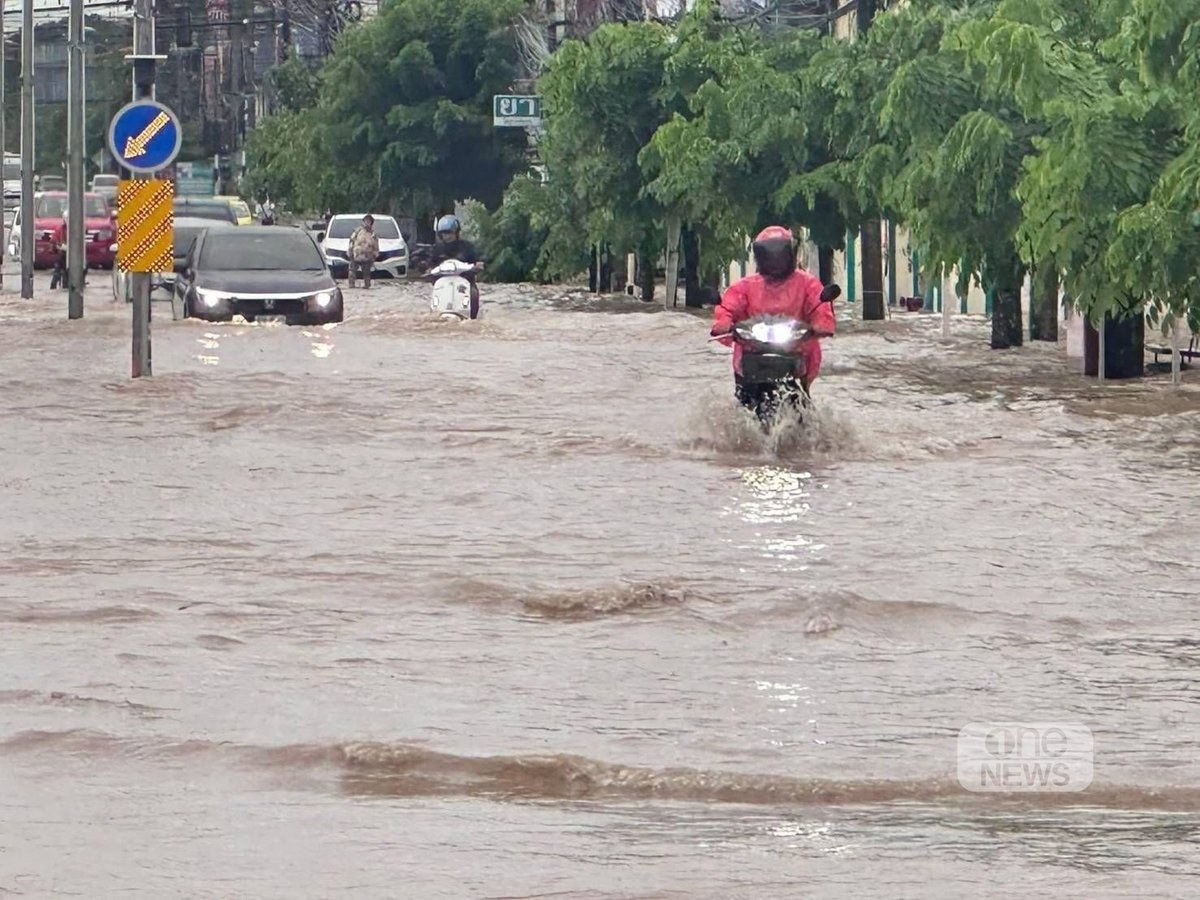 onenews31's tweet photo. “บัวลอย” พ่นพิษ อุดรอ่วมหลายอำเภอ ถนนหลายสายถูกน้ำตัดขาด
.
สถานการณ์น้ำท่วมใน จ.อุดรธานี เข้าขั้นวิกฤตหลังฝนตกหนักต่อเนื่องตลอดทั้งคืนที่ผ่านมา ภายใต้อิทธิพลของ “พายุบัวลอย” ส่งผลให้เกิดน้ำท่วมฉับพลันและน้ำป่าไหลหลาก สร้างความเสียหายต่อโครงสร้างพื้นฐาน และการสัญจรอย่างรุนแรง โดยเฉพาะใน 5 อำเภอที่ต้องเฝ้าระวังสูงสุด
.
จุดที่ 1 หนองหานวิกฤตหนักสุด น้ำท่วม-ไฟดับเป็นวงกว้าง ประชาชนต้องเผชิญทั้งปัญหาน้ำท่วม และไฟฟ้าดับพร้อมกันในคืนที่ผ่านมา โดยน้ำได้เอ่อล้นคลองเข้าท่วมถนนภายในเขตเทศบาลตำบลหนองหาน หลายเส้นทาง การสัญจรเป็นไปด้วยความลำบาก ล่าสุดไฟฟ้ากลับมาใช้ได้ปกติแล้ว
.
จุดที่ 2 กุมภวาปีก็อ่วมหนัก น้ำป่าซัดถนนขาด 2 สายหลัก ทำให้การคมนาคมเป็นอัมพาต ได้แก่ ถนนบ้านเหล่าหมากจันทร์ ถูกน้ำซัดจนขาด ถนนสายบ้านท่าลี–บ้านเพลน–กุมภวาปี ถูกน้ำตัดขาด ทำให้รถไม่สามารถสัญจรผ่านไปมาได้
.
จุดที่ 3 อำเภอหนองวัวซอ ถนนสายหนองอ้อ–โนนหวาย (บ้านอูบมุง) และบริเวณ บ้านหนองบัวบาน (หน้าโรงเรียน) มีน้ำท่วมสูง รถเล็กไม่สามารถสัญจรได้
.
จุดที่ 4 อำเภอกู่แก้ว หลายพื้นที่เสี่ยงถูกตัดขาด เนื่องจากน้ำกัดเซาะถนนและมี ท่อนไม้ขนาดใหญ่ ขวางเส้นทาง โดยเฉพาะ เส้นทางกู่แก้ว–คอนสาย และ กู่แก้ว–บ้านค้อ ที่ระดับน้ำสูงและไหลเชี่ยว อันตรายต่อการสัญจร
.
จุดที่ 5 อำเภอไชยวาน เมื่อช่วง 05.00 น. มีเหตุ ต้นไม้ใหญ่ล้มขวางถนนหน้าวัดสันติกาวาส ทำให้รถยนต์ชน มีผู้ได้รับบาดเจ็บ 1 ราย ล่าสุด เจ้าหน้าที่เทศบาลและ สภ.ไชยวาน ได้ดำเนินการตัดต้นไม้และเคลียร์เส้นทางเรียบร้อยแล้ว การจราจรกลับสู่ภาวะปกติ
.
#สำนักข่าววันนิวส์