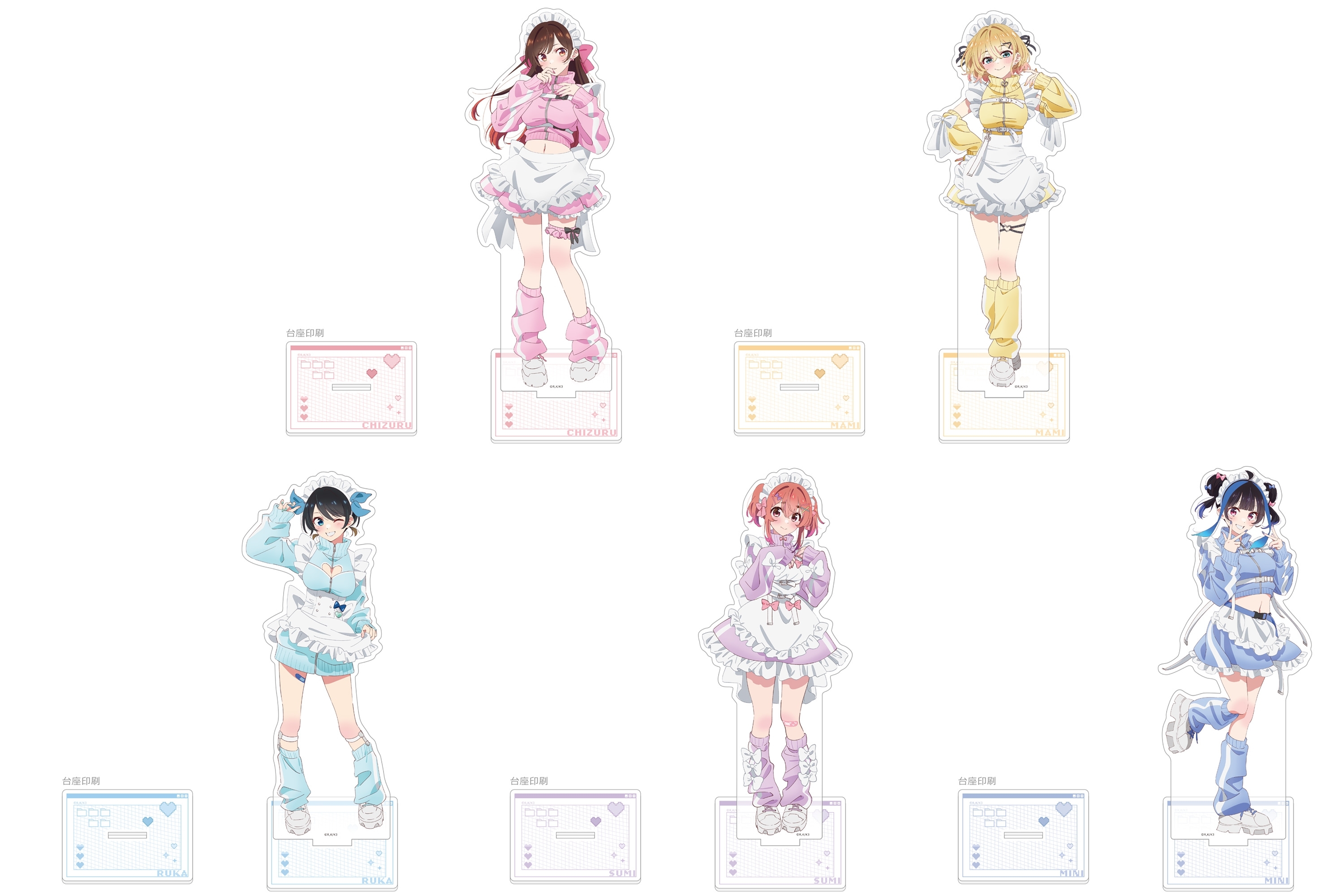彼女、お借りします　グッズ色々 TVアニメ「彼女、お借りします」3期よりB2タペストリー、ラバー